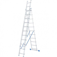 Алюминиевая трехсекционная лестница СИБРТЕХ 97821