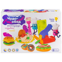 Пластилин Genio Kids Чудо-обед (TA2002), разноцветный, 9 цв., 450 г