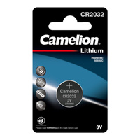 Батарейка дисковая литиевая (элемент питания) Camelion литиевая CR2032