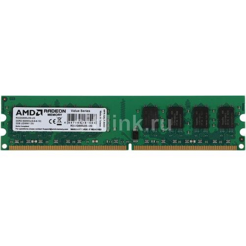 Оперативная память AMD DDR2 - 1x 2ГБ 800МГц, DIMM, Ret