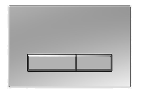 Панель смыва Slim никель клавиша прямоугольная