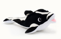 Мягкая игрушка Дельфин черно-белый 36 см Дивале
