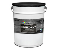 Краска-грунт полиуретановая Цинконит Холодный цинк 20 кг