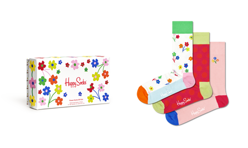 Носки Happy socks 3-Pack I Flower U Socks Gift Set XFLO08