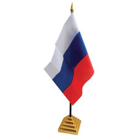 Флаг настольный ArtSpace "Россия", пластик. подставка (FL_3097), 10 уп. OfficeSpace