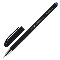 Ручка шариковая неавтоматическая Bruno Visconti SoftWrite Black синяя (толщина линии 0.5 мм) (артикул производителя 20-0