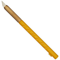 Нож-скальпель канцелярский Attache Selection с перовым лезвием, цв. желтый attache SELECTION