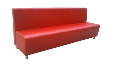 Офисный диван Статус трехместный 160x70x97 см красный в Новосибирске. Ценатовара 16 000 ₽/шт., в наличии - BLIZKO