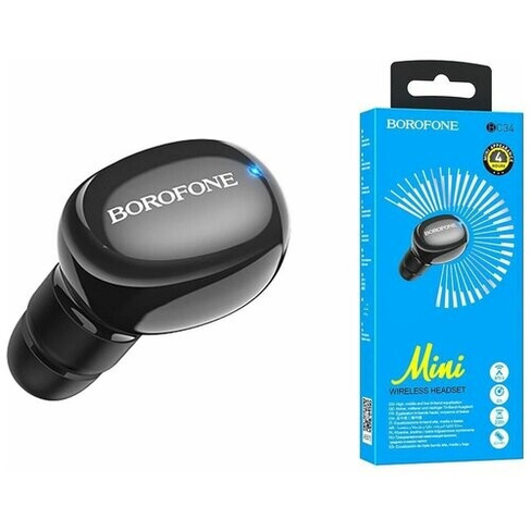 Гарнитура bluetooth BOROFONE BC34 Milkey Mini BT headset черный Borofone
