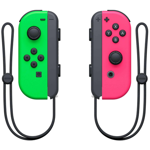 Комплект Nintendo Switch Joy-Con controllers Duo, зеленый/розовый, 2 шт.