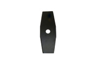 Нож для триммера пластиковый 2-хлучевой Arnetoli, гибкий, D255х25,4 мм, 1,6 мм