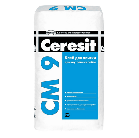Клей для керамической плитки Ceresit СМ 9 25 кг