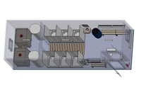 Бытовка 023 душевая 9000x3000