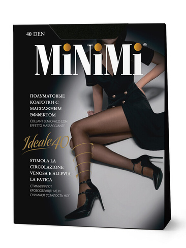 Колготки Mini IDEALE 40 (утяжка по ноге) Nero MINIMI