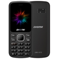Телефон DIGMA Linx A172 RU, 2 SIM, черный