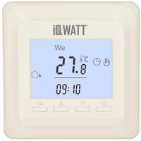 Терморегулятор электронный программируемый IQWatt Thermostat P (слоновая кость)