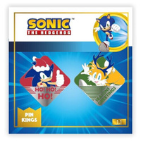 Набор значков Sonic The Hedgehog Modern Christmas 1.1 Pin Kings 2-Pack Rubber Road Ltd