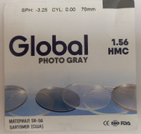 Линзы для очков Global фотохром, материал SARTOMER (США)