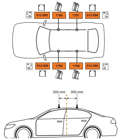 Крепежный комплект CRUZ для Kia Cerato III 4d 2013-