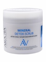 Детокс-скраб с чёрной гималайской солью Mineral Detox-Scrub, 300 мл Aravia Laboratories