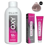 Ollin Professional Ollin Color - Набор (Перманентная крем-краска для воло, оттенок 11/21 специальный блондин фиолетово-п