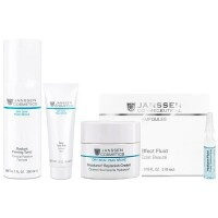 Janssen Cosmetics - Набор "Очищение и увлажнение жирной и проблемной кожи": сыворотка 2 мл х 7 шт + тоник 200 мл + скраб