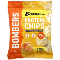 Чипсы BOMBBAR протеиновые цельнозерновые, сыр, 50 г