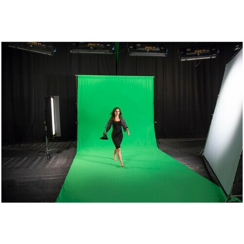 Хромакей зелёный фон 2*3м тканевый, плотный. Фон для фото Extra Green Screen HQ полиэстер Live Studio