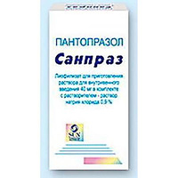 Санпраз лиофилизат для приг. раствора для в/в введ. 40мг 10мл SUN Pharmaceutikal Industries Ltd.