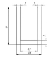 Профиль П-образный 10-2-8