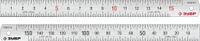 Линейка металлическая ЗУБР 34280-015 усиленная нержавеющая про-15, 0,15 м