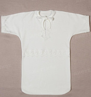 Рубашка для крещения цвет экрю 62-80 см арт.941 (62 см) Аистенок