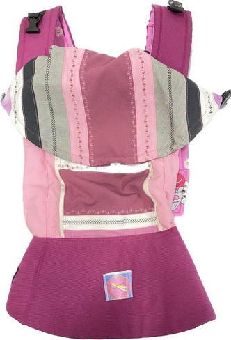 Эрго-рюкзак кенгуру для ребенка с 4 до 12мес цвет фуксия СТРЕКОЗА
