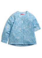 Блузка для девочек "Прыг-скок" 3-6 лет, цвет голубой арт.GWCJ3051 (4 года) Pelican