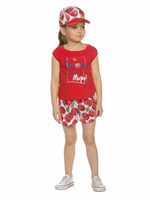Комплект для девочек Pelican 1-5 лет, цвет красный арт.GFATH3120 (1 год)