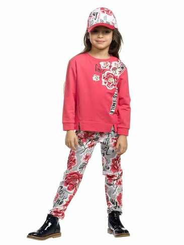 Комплект для девочек "Dogue" 1-10 лет, цвет красный арт.GFANP3157 (4 года) Pelican
