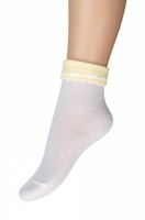 Носки детские Para Socks с отворотом, цвет белый/желтый арт.N1D59 (10)