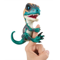 Интерактивный Динозавр Fingerlings WowWee – Фури темно-зеленый с бежевым, 12 см