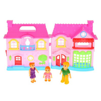 Дом для кукол "Играем вместе" с набором аксессуаров, свет и звук арт.B1581342-R