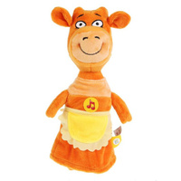 Мягкая игрушка "Мульти-Пульти" Оранжевая корова - Мама, 27 см, озвученная, в пакете Мульти Пульти