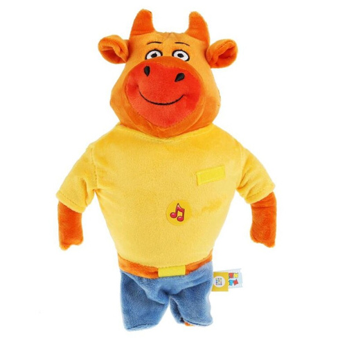 Мягкая игрушка "Мульти-Пульти" Оранжевая корова - Папа, 30 см, озвученный в пакете Мульти Пульти