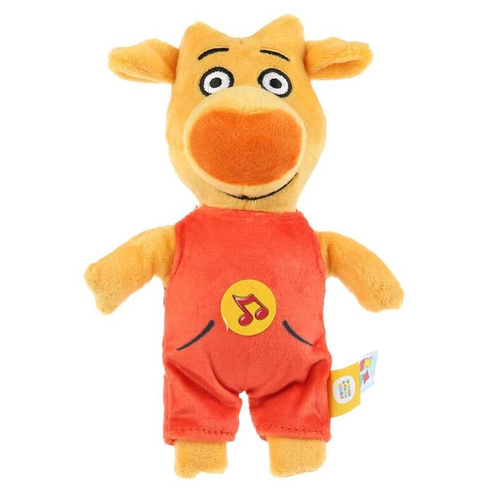 Мягкая игрушка "Мульти-Пульти" Оранжевая корова - Теленок Бо, 19 см, озвученный в пакете Мульти Пульти