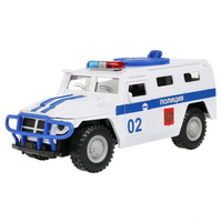 Машина "Технопарк" ГАЗ ТИГР Полиция пластиковая свет-звук, 21 см, подвижные детали арт.CT12-392-N-3