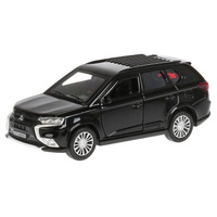 Инерционная металлическая модель - Mitsubishi Outlander, 12 см, открывающиеся двери, черный Технопарк