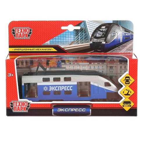 Инерционная металлическая модель - Поезд Экспресс 16 см арт.SB-18-15WB-1 Технопарк