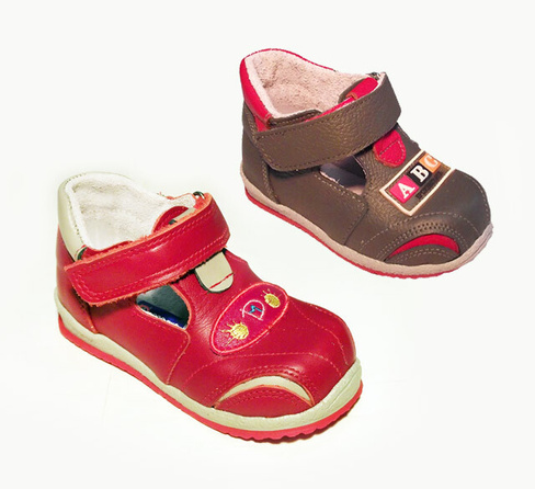 Туфли детские (19Б1) (натуральная кожа, 15,5, бордо) Богородская обувь