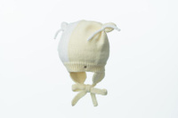 Шапка "Дуэт" с подкладом (38-40, пшеничный+белый) Журавлик