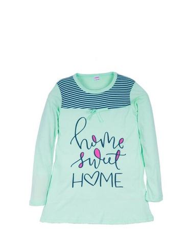 Сорочка для девочек "Home" ментол 8-12 лет арт.SH293 (12 лет) Wonderlandiya
