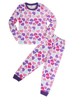 Пижама для девочек "Large heart" мультиколор 2-5 лет интерлок (2 года) Wonderlandiya