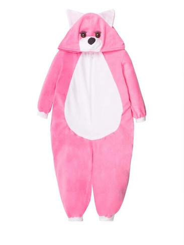 Пижама Кигуруми "Лиса 1" розовый, размер с 3 до 7 лет арт.ING19 (6 лет) Wonderlandiya